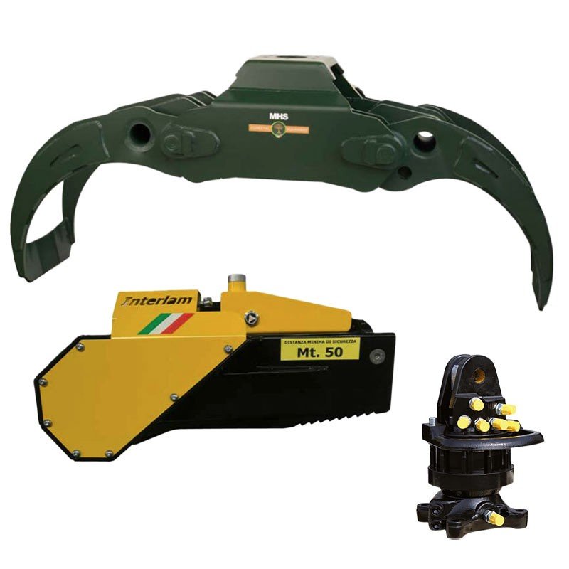 MHS TMR-HD 1400 + IT 450 CTH - Kit Pinza + Motosega 45cm + Rotatore - immagine 2