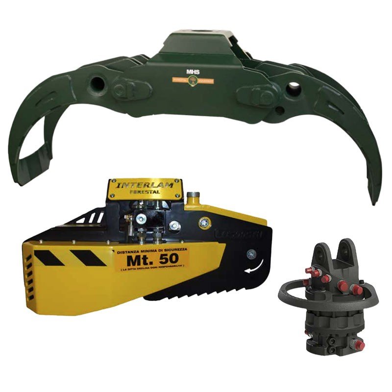 MHS TMR-HD 1600 + IT 800 MS - Kit Pinza + Motosega 70cm + Rotatore - immagine 2