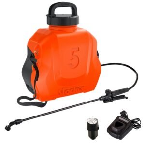 Stocker Pompa Irrorazione 5 L a Tracolla Batteria Inclusa